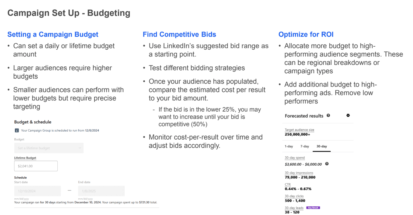 Training and development